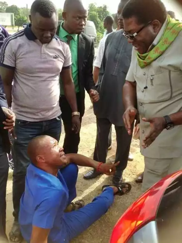 How Imo Deputy Governor Saved a Man from Jungle Justice in Abuja (Photo)